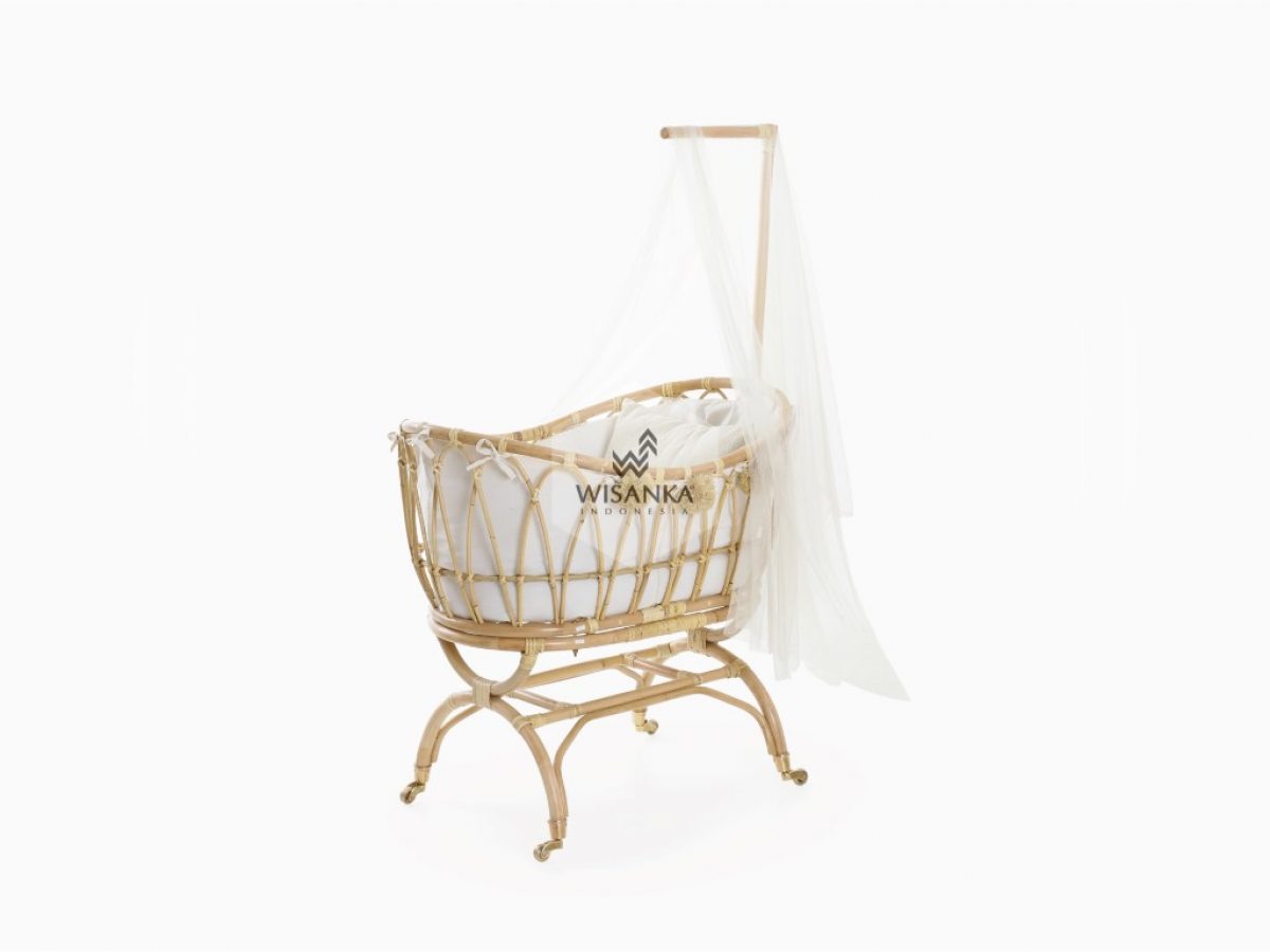 Baby sales crib rattan