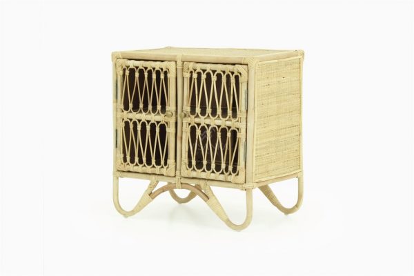 Mini Kids Rattan Small Cabinet