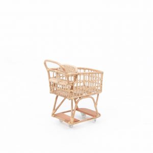 Vanessa Doll Rattan Shopping Cart - Indonesia Kids Baby Furniture Wholesale